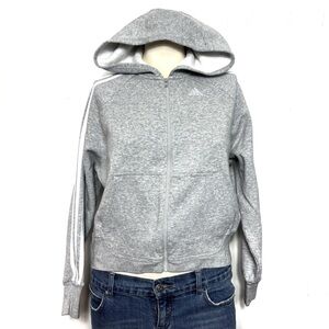 Adidas grey full zip up hoodie